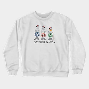 Scottish salmon for fish lovers- scottish gift- funny and humouristic salmon Crewneck Sweatshirt